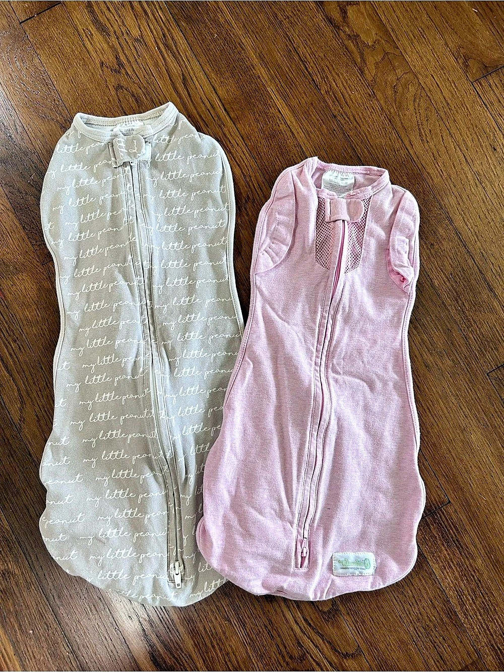 Wearable Sleep Sacks Gray & Pink